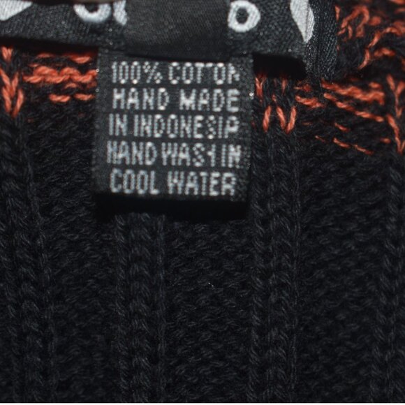 Blamo Striped Sweater Knit Tiger Cat Jumpsuit Catsuit Full Bodysuit M - Picture 9 of 10